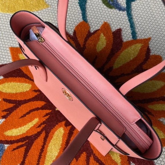 Michael Kors Carmen Large Leather NS Tote Sherbert - Picture 11 of 16